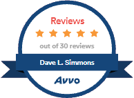 Logo Recognizing Law Offices of Dave L. Simmons, P.A.'s affiliation with AVVO