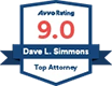 Logo Recognizing Law Offices of Dave L. Simmons, P.A.'s affiliation with AVVO