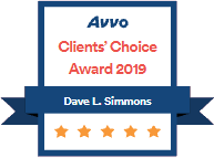 Logo Recognizing Law Offices of Dave L. Simmons, P.A.'s affiliation with AVVO